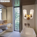 GobekUsa Prism Crystal Wall Sconce with 1/2 Lights - Brass Mount for Corridors