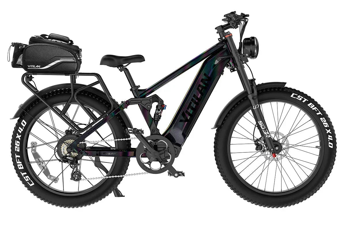 Vitilan T7PRO Full Suspension Mountain E-bike, photo 36 of 47