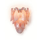 Pink Lotus Textured Glass Wall Sconce