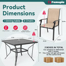 Lume Textilene Outdoor Dining Set, 5-Piece