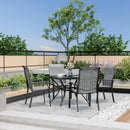 Lume Textilene Outdoor Dining Set, 5-Piece