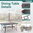 Lume Textilene Outdoor Dining Set, 7-Piece, 2 Swivel