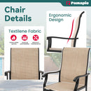 Lume Textilene Outdoor Dining Set, 7-Piece, 2 Swivel