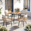 Grain Round Dining Set, 5-Piece