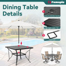 Lume Textilene Outdoor Dining Set, 5-Piece, Full Swivel