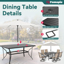 Lume Textilene Outdoor Dining Set, 7-Piece, Full Swivel
