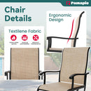 Lume Textilene Outdoor Dining Set, 7-Piece, Full Swivel