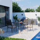 Weave Outdoor Dining Set, 5-Piece