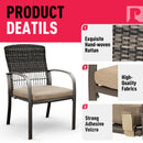Weave Outdoor Dining Set, 7-Piece, 2 Swivel