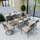 Weave Outdoor Dining Set, 7-Piece, 2 Swivel