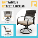 Weave Outdoor Dining Set, 7-Piece, 2 Swivel