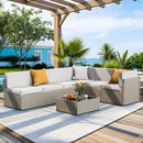 Axis 106.2" Classic Outdoor Sectional Set, 7-Piece