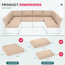Replacement Cushions for the Axis Sectional Sofa Rattan Set