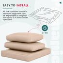 Replacement Cushions for the Axis Sectional Sofa Rattan Set