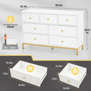 7-Drawer Dresser TV Stand for 65-Inch TVs