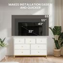 7-Drawer Dresser TV Stand for 65-Inch TVs