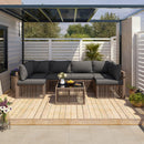 Axis 104.8" Modern Outdoor Sectional Set, 7-Piece