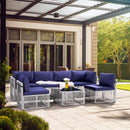 Axis 104.8" Modern Outdoor Sectional Set, 7-Piece