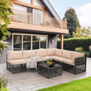 Axis 104.8" Modern Outdoor Sectional Set, 7-Piece