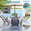 Corex HDPE Foldable Dining Set, 5-Piece