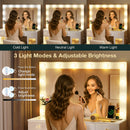 Makeup Vanity Desk with 12-Bulb Lighted Mirror