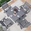 Corex HDPE Foldable Dining Set, 5-Piece