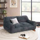 2-Seat Faux Fur Bean Bag Sofa