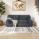 2-Seat Faux Fur Bean Bag Sofa