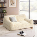 2-Seat Faux Fur Bean Bag Sofa