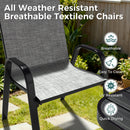 Lume Textilene Stackable Dining Set, 7-Piece