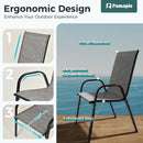 Lume Textilene Stackable Dining Set, 7-Piece