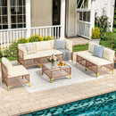 Axis 70.2" Boho Outdoor Sectional Set, 7-Piece