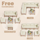 Axis 70.2" Boho Outdoor Sectional Set, 7-Piece