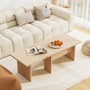 Modular Coffee Table Set of 2 L Shaped Center Tables for Small Space by LJGDeals
