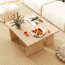 Modular Coffee Table Set of 2 L Shaped Center Tables for Small Space by LJGDeals