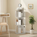 3-Tier Rotating Bookshelf with Dividers and Anti-falling Baffles by LJGDeals