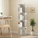 4-Tier Rotating Bookshelf 360¬∞ Display Rack with Dividers and Anti-falling Baffles by LJGDeals
