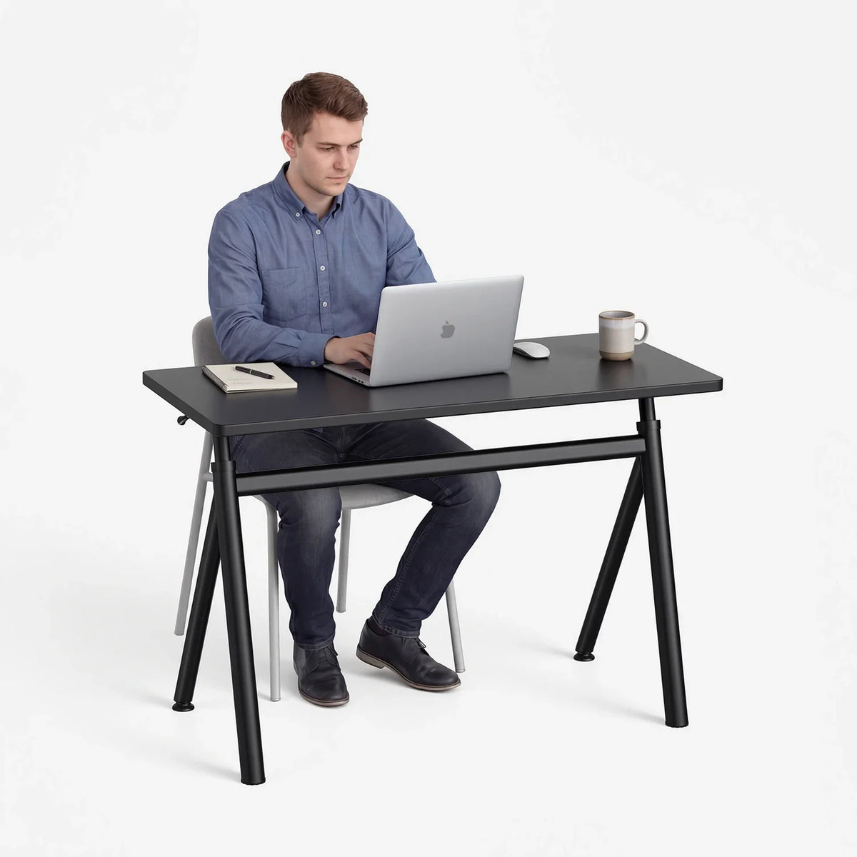 ETD6 Pneumatic Standing Desk, installed in a room