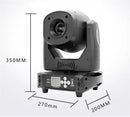 GobekUsa 120W LED Moving Head Spot Light with Rotatable Prism and Gobo Patterns