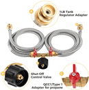 Propane Two Way Y Splitter Adapter Hose by HitchFire