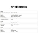 Prosaunas 36X81 Thermo-Aspen Clear ADA Glass Sauna Door (SAK75841)