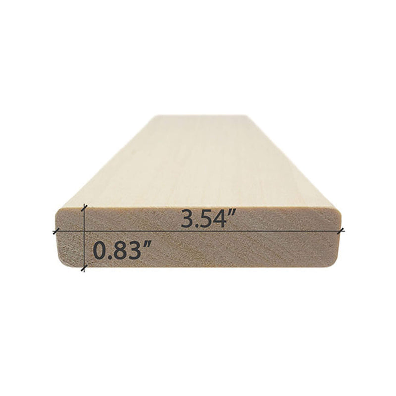 Prosaunas Aspen 1X4 S4SEE SHP Sauna Bench Wood With Smooth 4 Sides Eased Edges [Untreated] (SAK67392)