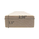 Prosaunas Aspen 2X3 S4SEE SHP Sauna Bench Wood With Smooth 4 Sides Eased Edges [Untreated] (SAK47682)