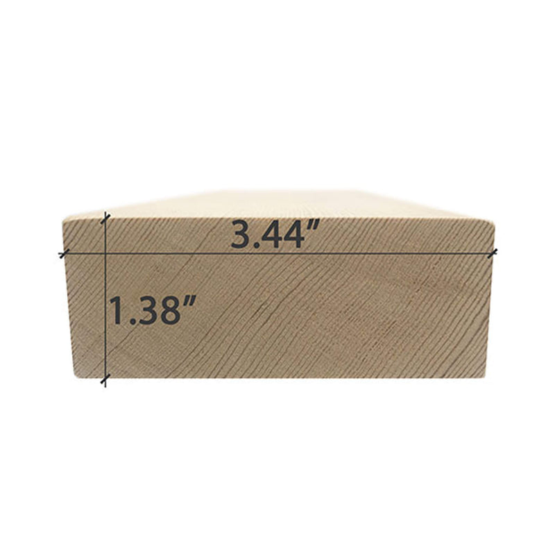 Prosaunas Hemlock 2X4 VG S4SEE Sauna Bench Wood [Untreated] (SAK29172)