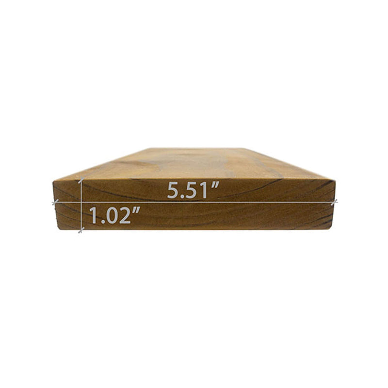 Prosaunas Thermo-Radiata Pine 2X6 S4SEE SHP Bench Wood (SAK13060)