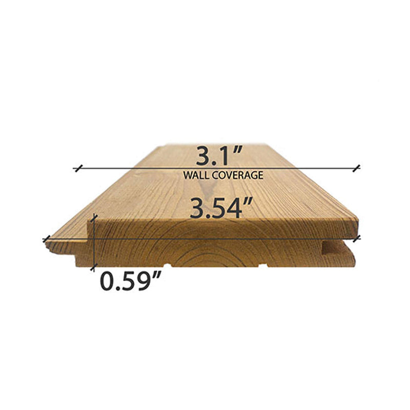 Prosaunas Thermo-Spruce 1X4 T&G STS4 Sauna Wall Wood (SAK38416)