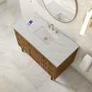 James Martin Laurent 48" Dual Mount Single Bathroom Vanity, Honey Oak