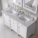 James Martin Brittany 60" Double Bathroom Vanity, Bright White