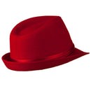 Fedora with Pleated Satin Band