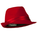 Fedora with Pleated Satin Band